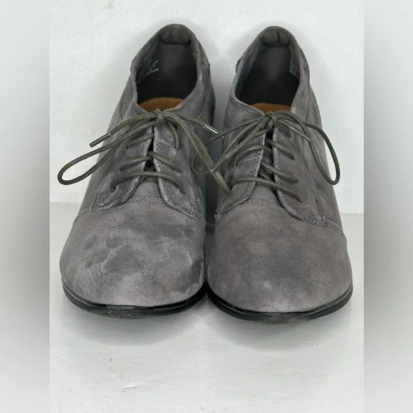 Clark’s Araya Hale Gray Lace Up Shoes Booties Sz 11 - Picture 3 of 8